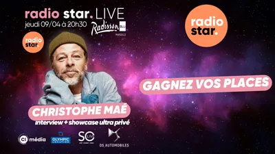 Gagnez vos places pour le showcase ultra privé de Christophe Maé