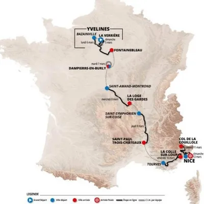 Paris-Nice perturbé par la météo : la 7ᵉ étape fortement modifiée
