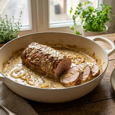 Filet mignon à la moutarde