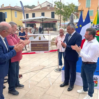 Mandelieu-la-Napoule : inauguration de la place Raymond Belloco