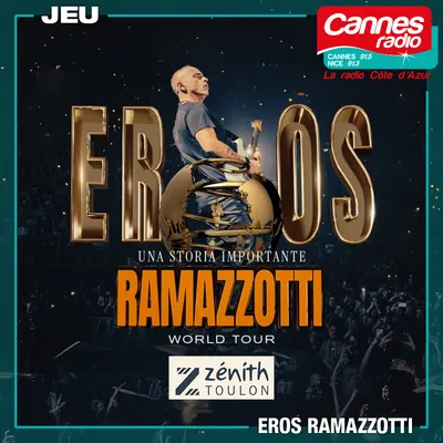 GAGNEZ DES PLACES POUR LE CONCERT D'EROS RAMAZZOTTI AU ZENITH DE...