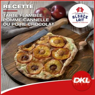 Tarte Flambée Pommes Cannelle