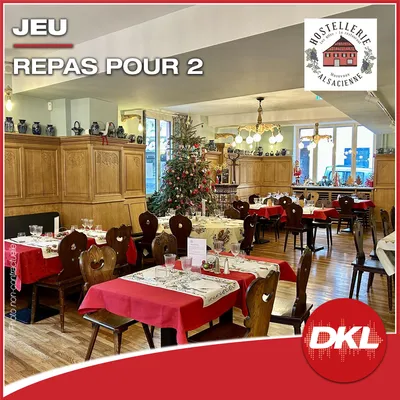 Gagnez vos places pour un repas pour 2 personnes à l’Hostellerie...