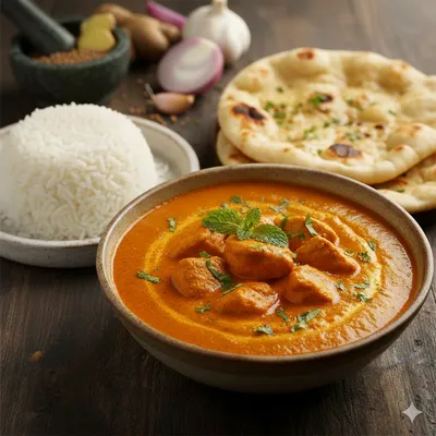 Poulet sauce curry et beurre de cacahuète