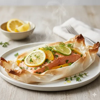 Saumon en papillote aux agrumes