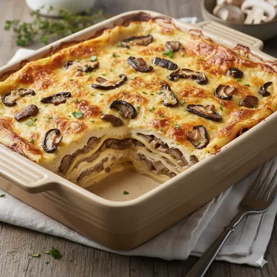 Lasagnes aux champignons et béchamel