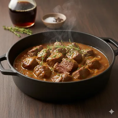  Bœuf mijoté au sirop d'érable