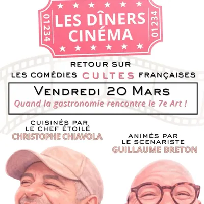 GAGNEZ UN REPAS POUR 2 PERSONNES AU "DÎNER DU CINEMA" AU CHATEAU...