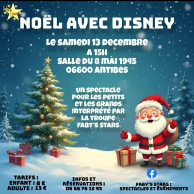 GAGNEZ DES PLACES POUR "NOËL AVEC DISNEY" À ANTIBES