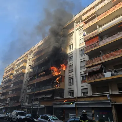 Deux blessés graves dans un incendie à l’Ariane à Nice