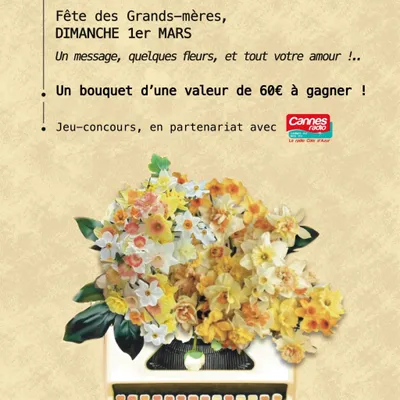 JEU FÊTE DES GRANDS-MERES : GAGNEZ UN BOUQUET AVEC RONI FLEURS