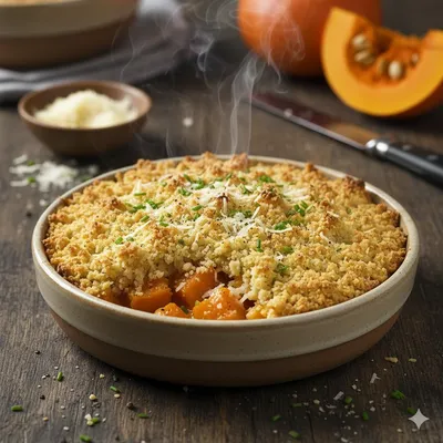 Crumble salé à la courge