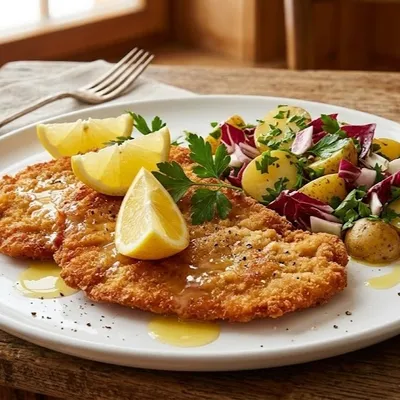 RECETTE SCHNITZEL (ESCALOPE À LA VIENNOISE)