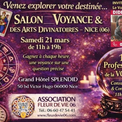 GAGNEZ DES ENTREES POUR LE SALON DES ARTS DIVINATOIRES A NICE