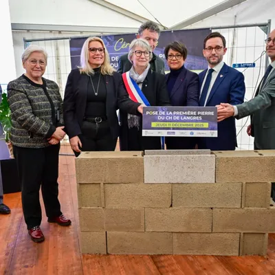 Nouveau Centre Hospitalier de Langres : la première pierre a été posée