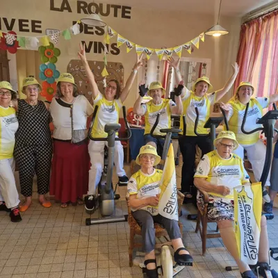 Clap de fin pour les cyclistes de l’EHPAD Saint Antoine de la...