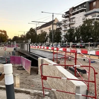 À Dijon, l’avenue Jean Jaurès se dote d’une nouvelle passerelle...