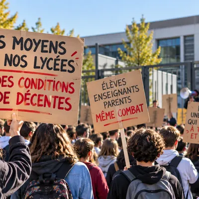 Mobilisation lycéenne à Dijon : parents, élèves et enseignants...