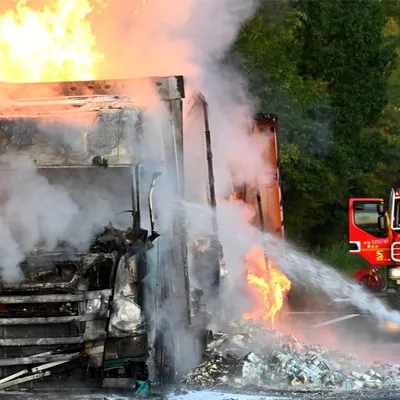 Haute-Vienne : Poids lourd en feu sur l’A20 à Boisseuil