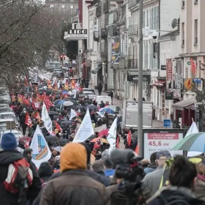 À Limoges, la mobilisation des « sans-trains ».