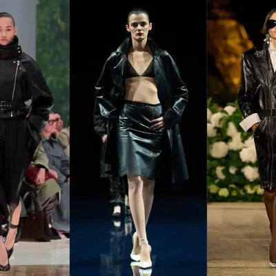 FG CHIC LONDRES : Rouge incandescent, cuir affirmé, micro-longueurs...