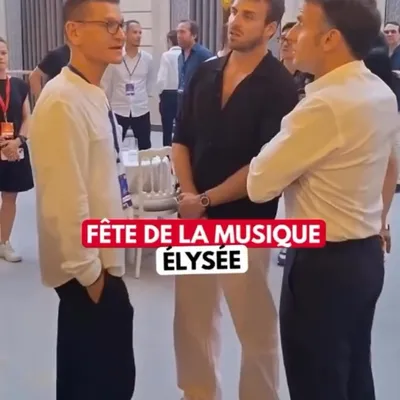 Emmanuel Macron au micro d'Antoine Baduel