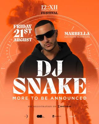 DJ Snake enflamme Marbella : rendez-vous au 12:XII Festival le 21 août