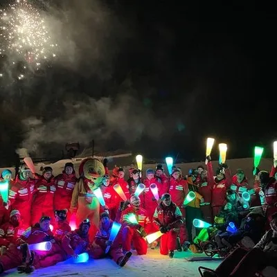 Une descente aux flambeaux à la Mauselaine, pour fêter Noël ! 