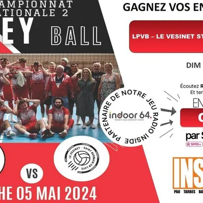 Gagnez vos entrées pour le match Lescar Voley contre Vesinet Saint...