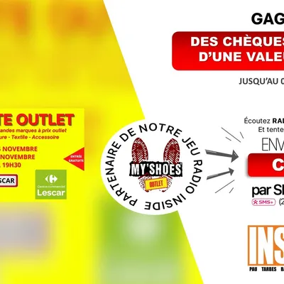 Gagnez des chèques-cadeaux d'une valeur de 50e avec my shoes outlet...