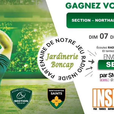 Gagnez vos places pour  Section VS Norphtampton Saints !