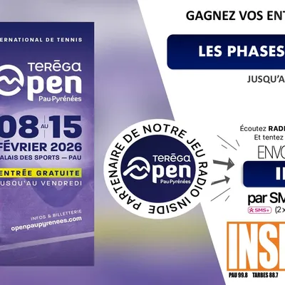 Gagnez vos invitations pour les phases finales du Terega Open Pau...