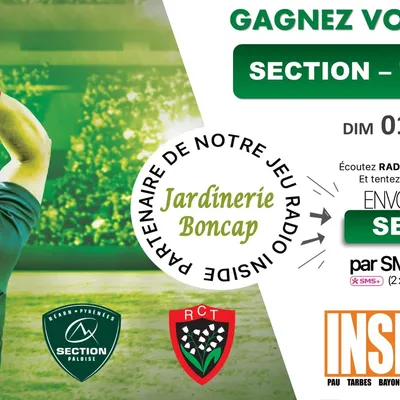 Gagnez vos entrées our Section VS Toulon dimanche 1er février  ! 