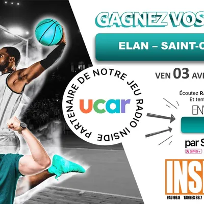 Gagnez vos places pour le prochain match Elan Béarnais face à...