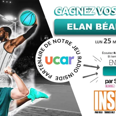 Gagnez vos places pour le prochain match de l'Elan Béarnais lundi...
