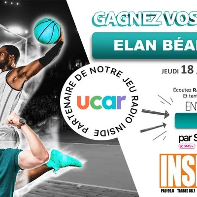 Gagnez vos invitations pour le prochain match de l'Elan Béarnais...