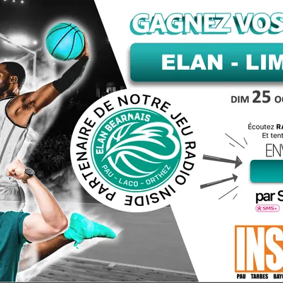 Gagnez vos invitatios pour le match de l'Elan Béarnais contre...