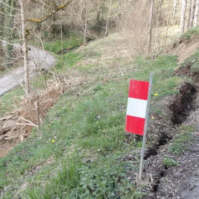 Boussenac : des travaux sur la RD 46 après un important glissement...