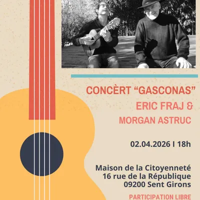Concert “Gasconas” - Éric Fraj & Morgan Astruc
