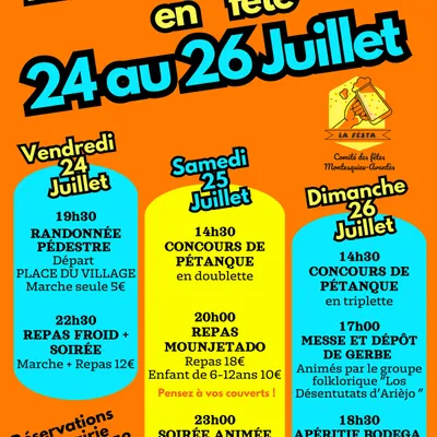 Fête locale Montesquieu Avantès