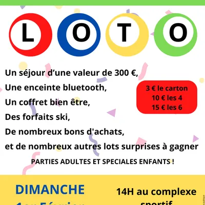Grand loto de l’APE de Lescure