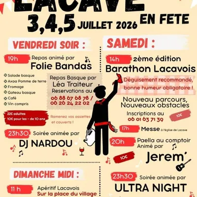Lacave : trois jours de fête au village les 3, 4 et 5 juillet