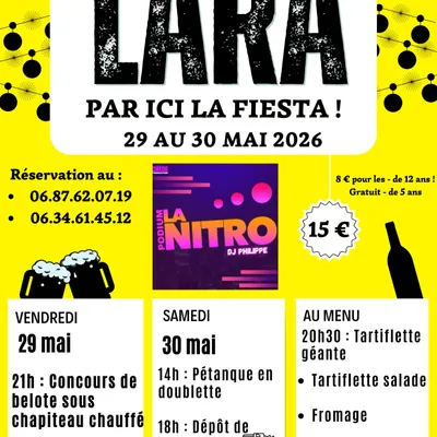 Lara en fête les 29 et 30 mai avec une programmation conviviale et...