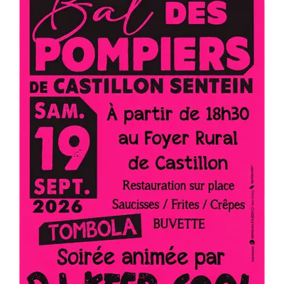 Le bal des pompiers de Castillon revient le 19 septembre
