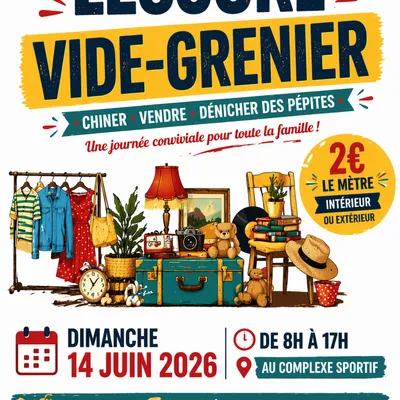 Lescure : un vide-grenier convivial organisé le 14 juin 2026