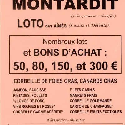 Loto des aînés de Montardit