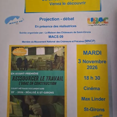 Saint-Girons : une projection-débat autour du projet Territoire...
