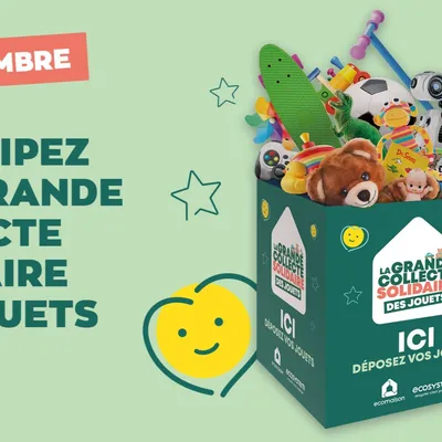 Une grande collecte solidaire de jouets du 1er au 30 novembre 2026