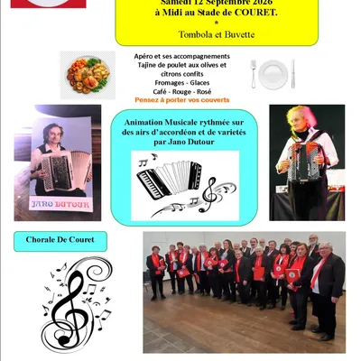 Repas champêtre organisé par la Chorale de Couret
