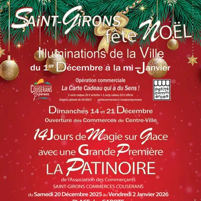 Saint-Girons fête Noël et inaugure sa patinoire éphémère
